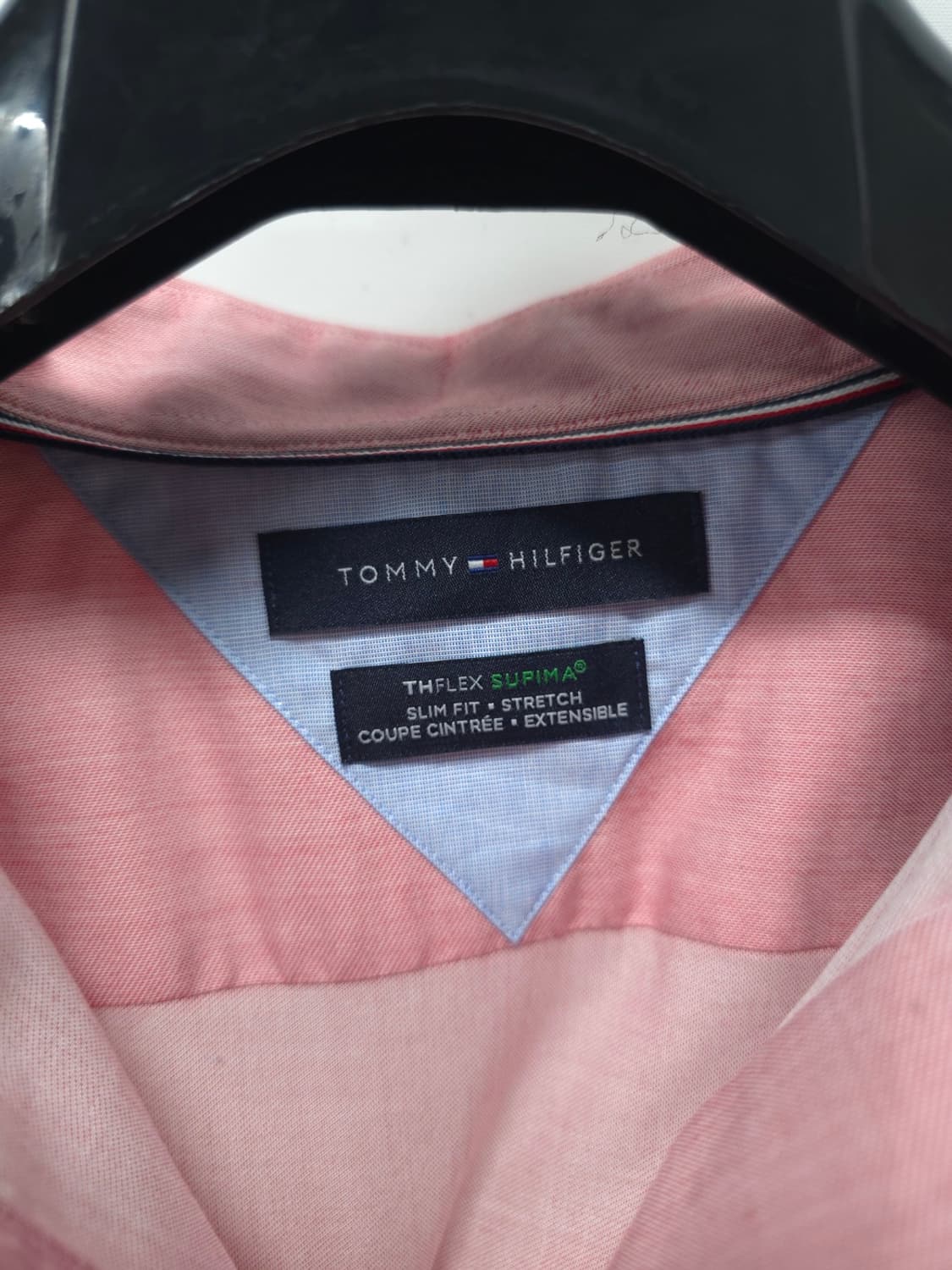 타미힐피거 THFLEX 수피마 슬림핏 스트레치 셔츠 (핑크/95) 상품이미지6