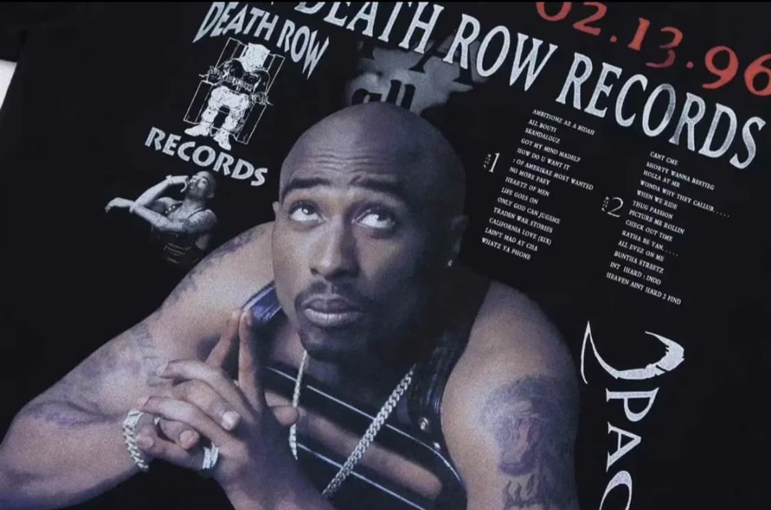 2PAC 투팍 올아이즈온미 부틀렉 랩티셔츠 상품이미지4
