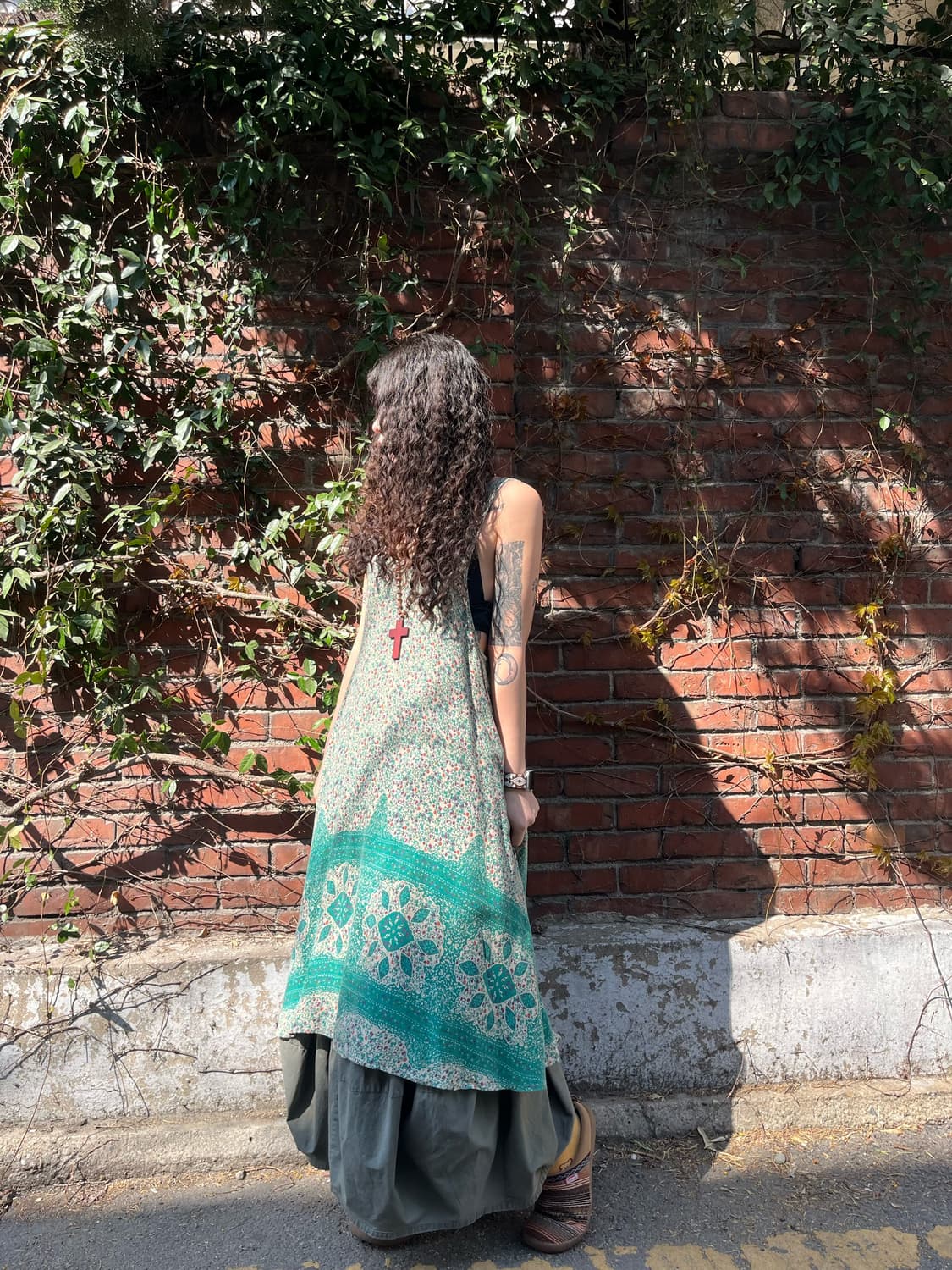 티티카카 숲 페이즐리 패턴 원피스 상품이미지4