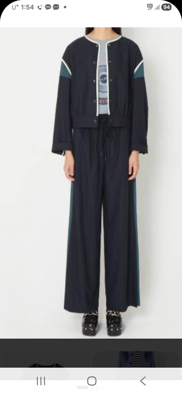 럭키슈에뜨 네이비 상하의 세트 (36) 상품이미지1