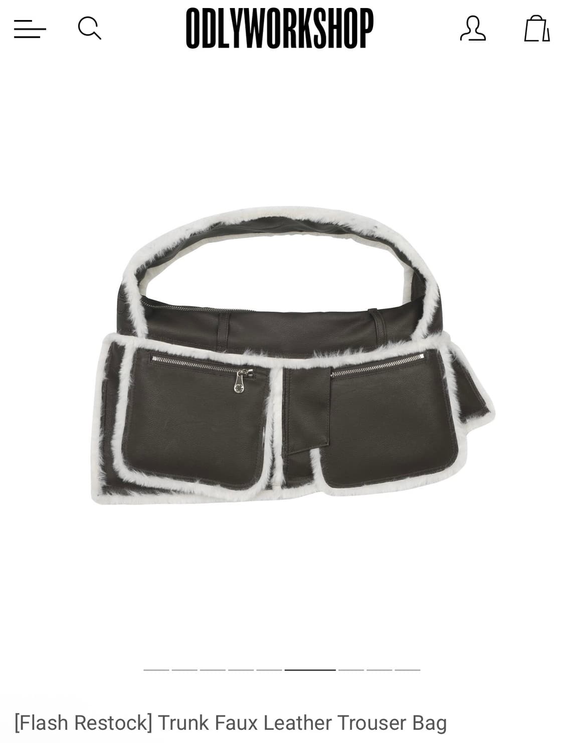 (새상품) 오들리워크샵 트라우저백 (원가:243,000원) 상품이미지2