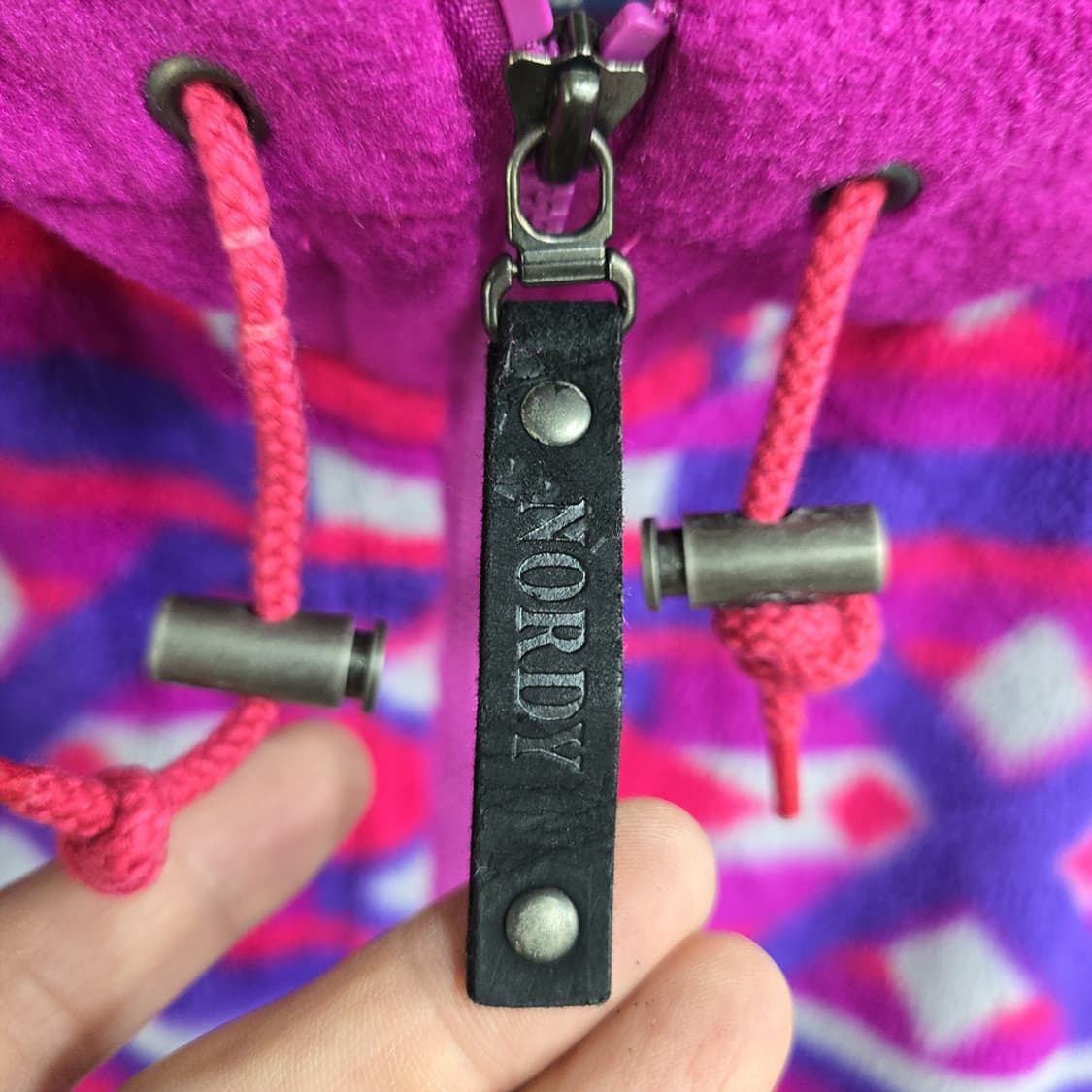 피닉스(PHENIX) 패턴 플리스 후드집업 L 상품이미지4