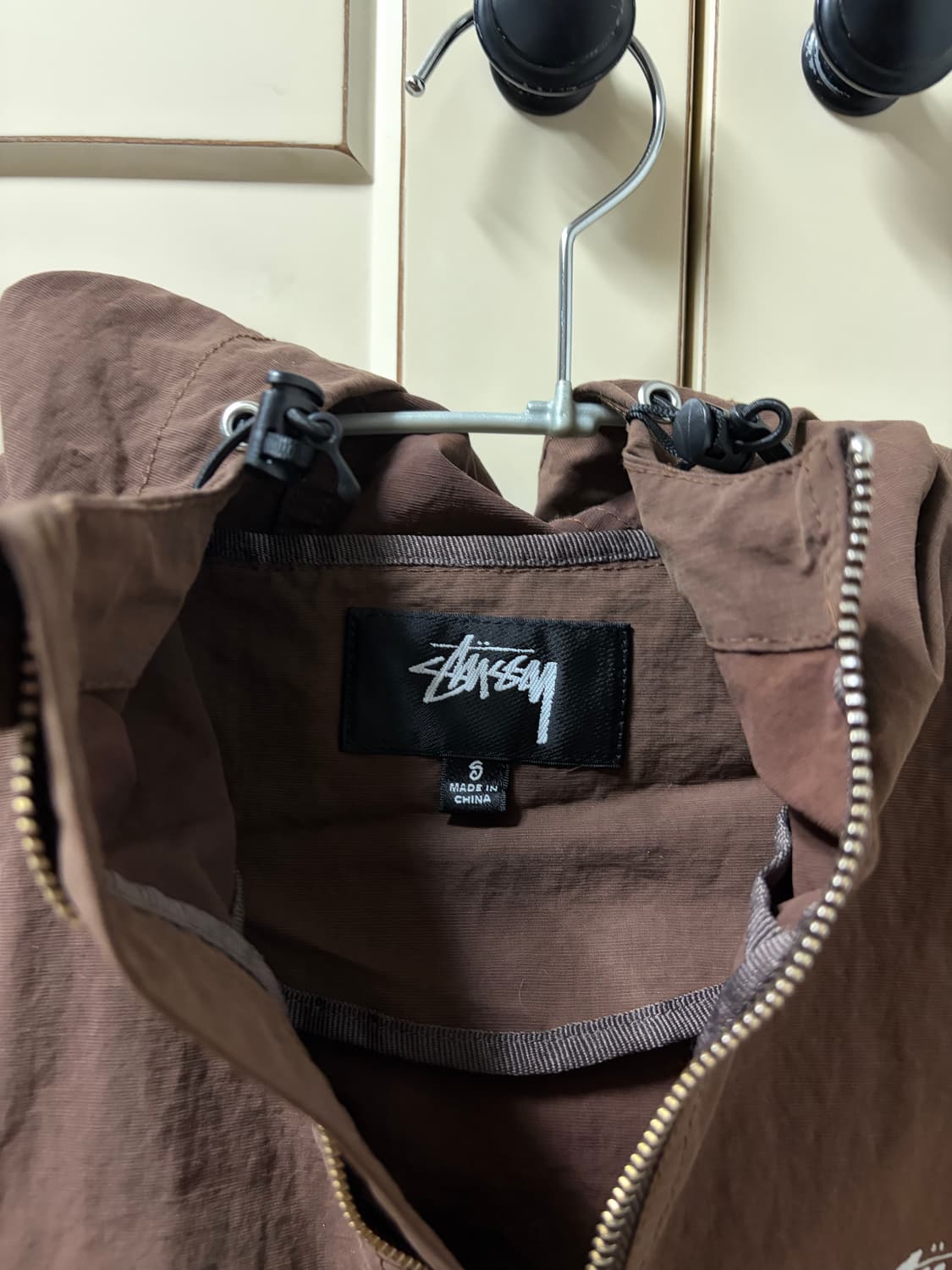 (S) 스투시 웨이브 다이 비치 쉘 자켓 커피 바람막이 상품이미지3