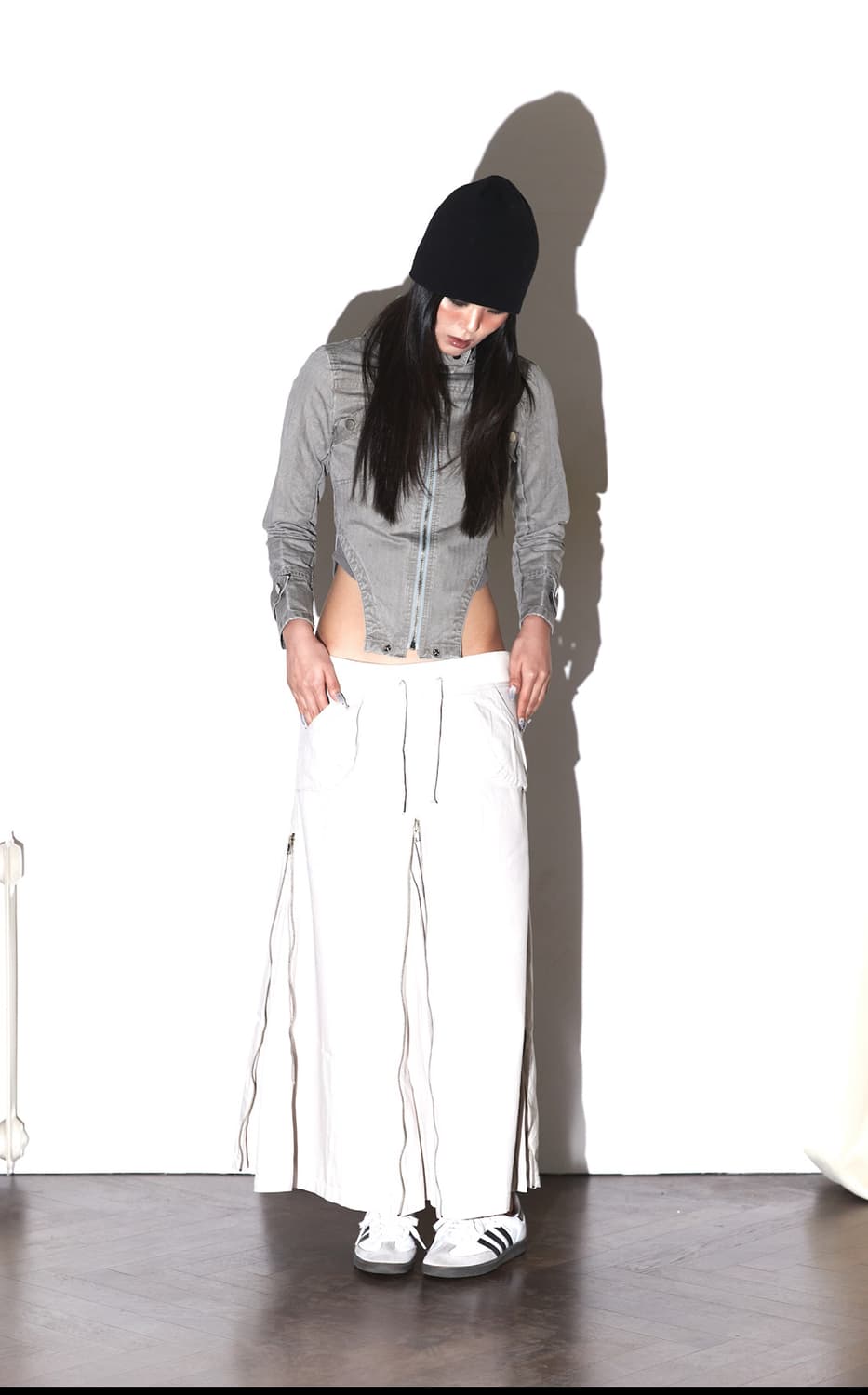 BODYSUIT JACKET WASHED KHAKI GREY 상품이미지2