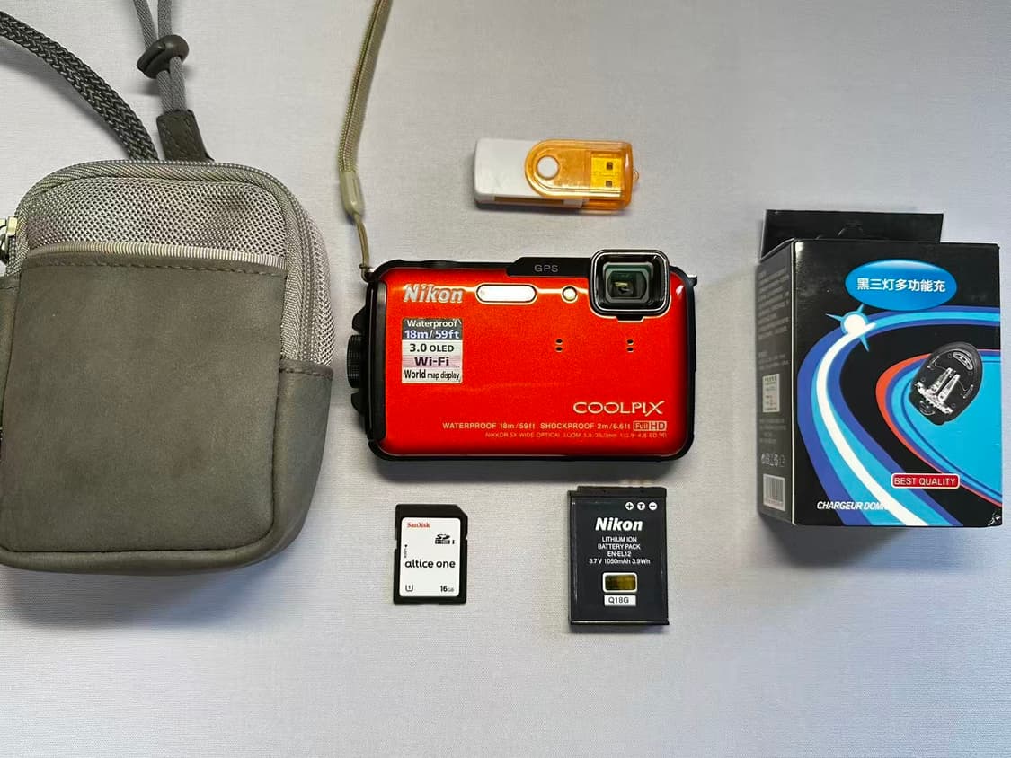 니콘 쿨픽스aw110(aw100) 오렌지 디카 상품이미지8