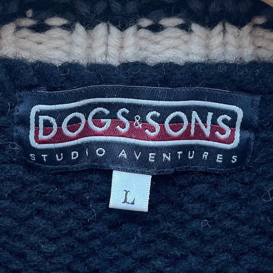 도그 앤 선즈 마이클 잭슨 도기 카툰 울 니트 스웨터 상품이미지5