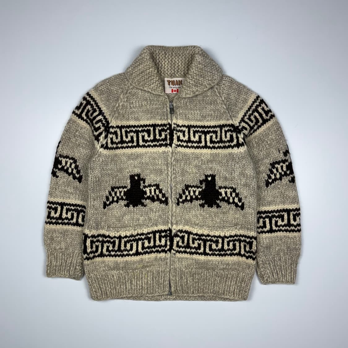 (103) 80s TUAK 빈티지 캐나다 썬더버드 코위찬 가디건 상품이미지1