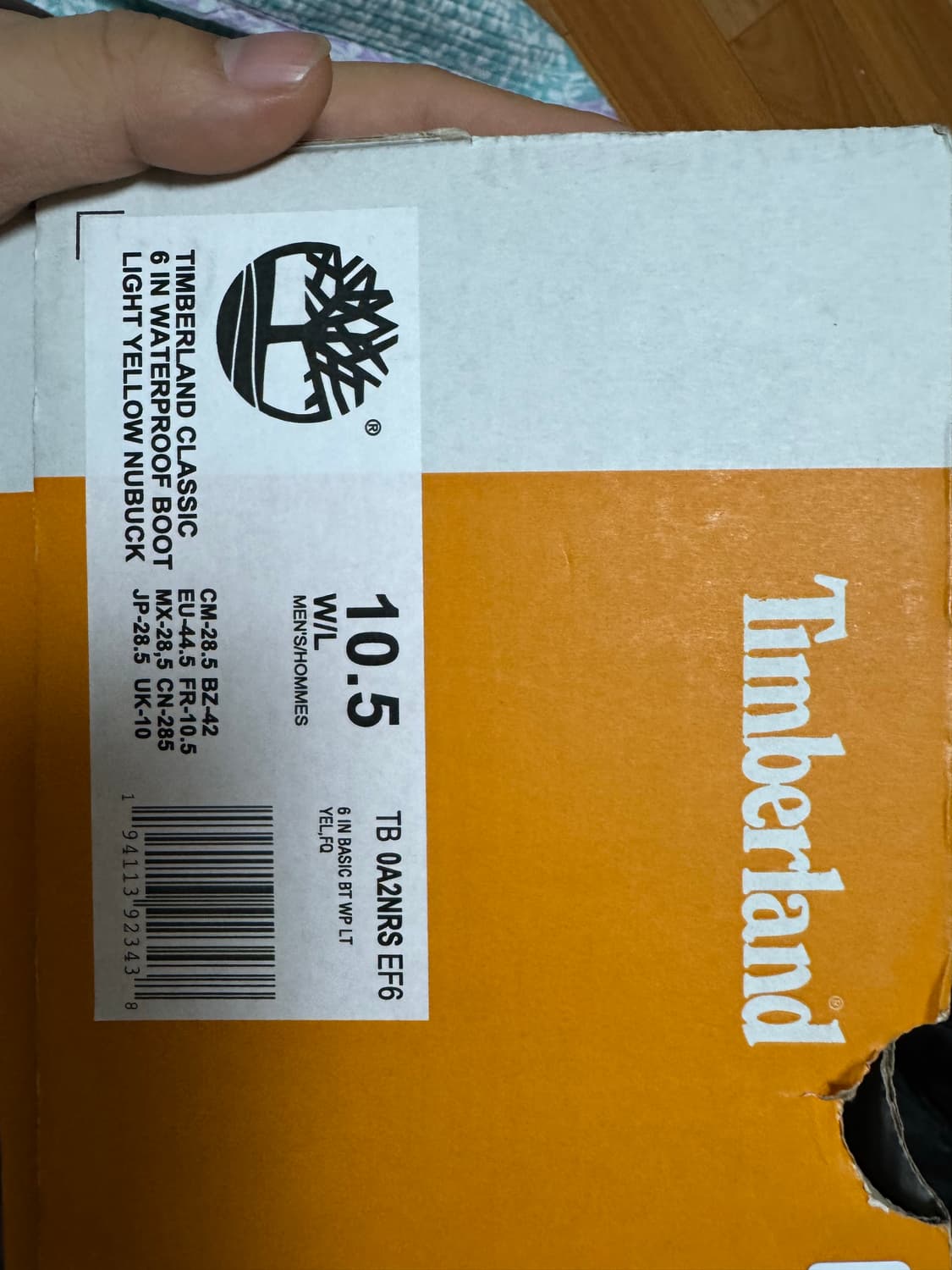 팀버랜드 클래식 캐주얼 부츠 6인치 워터프루프 라이트 옐로 상품이미지2