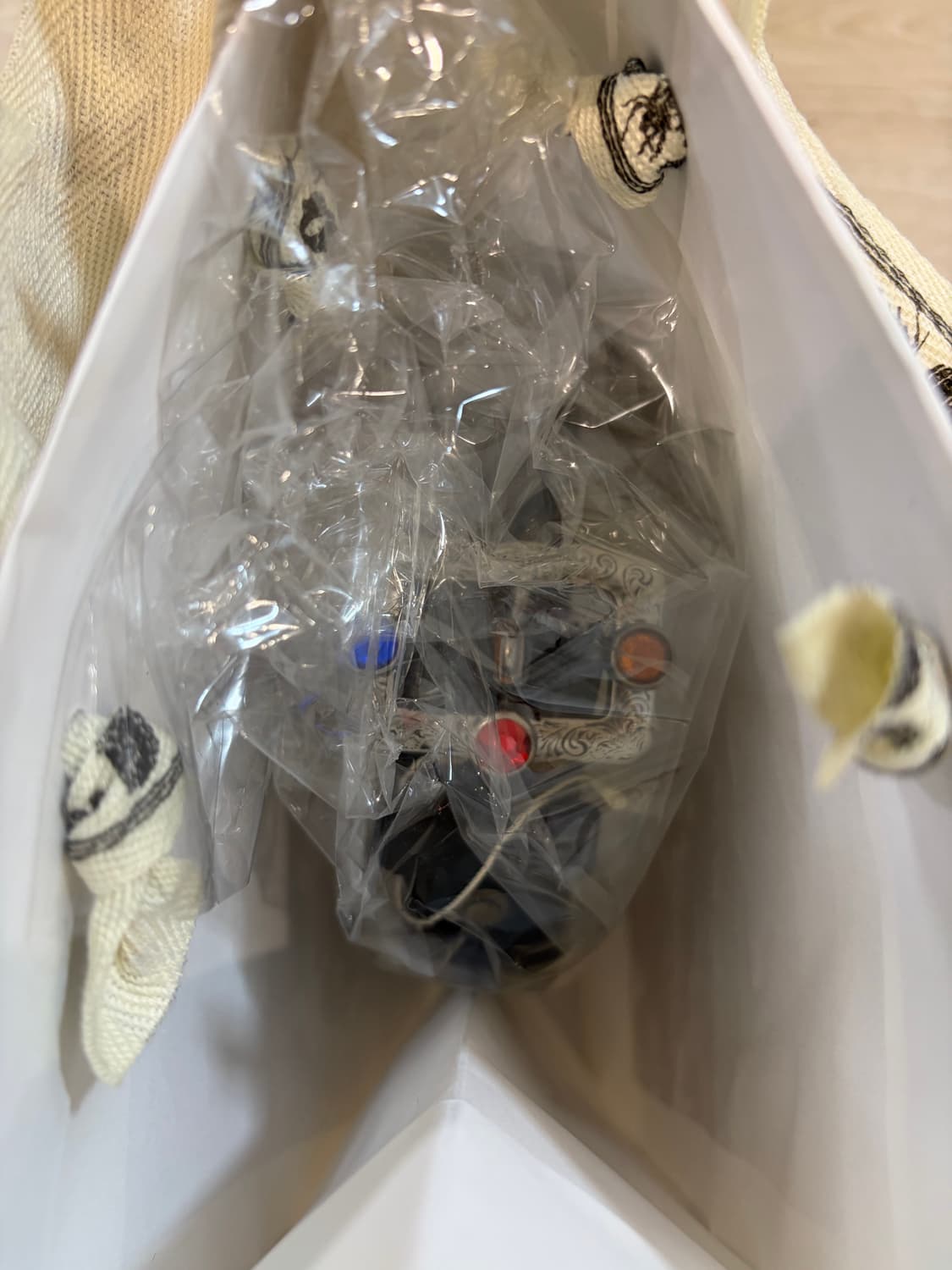 캐피탈 잼스톤 오일드 레더 스터드 디스코 버클 벨트 블랙 상품이미지2