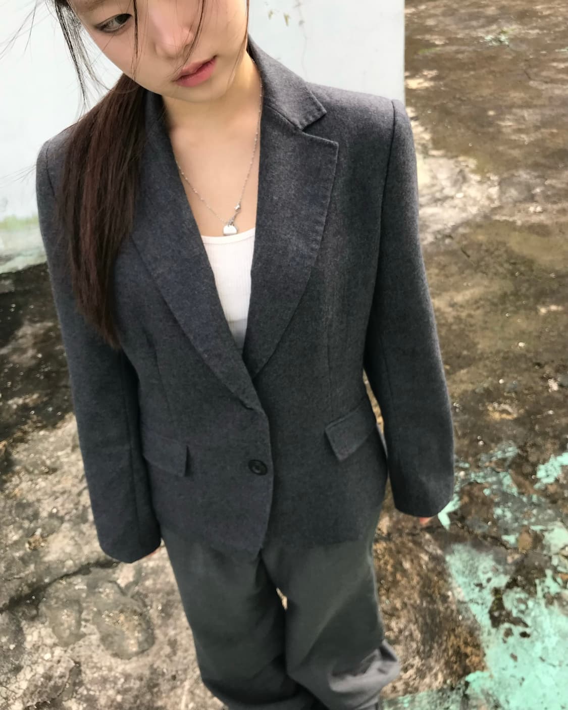 캐주얼 그레이 블레이저  상품이미지4
