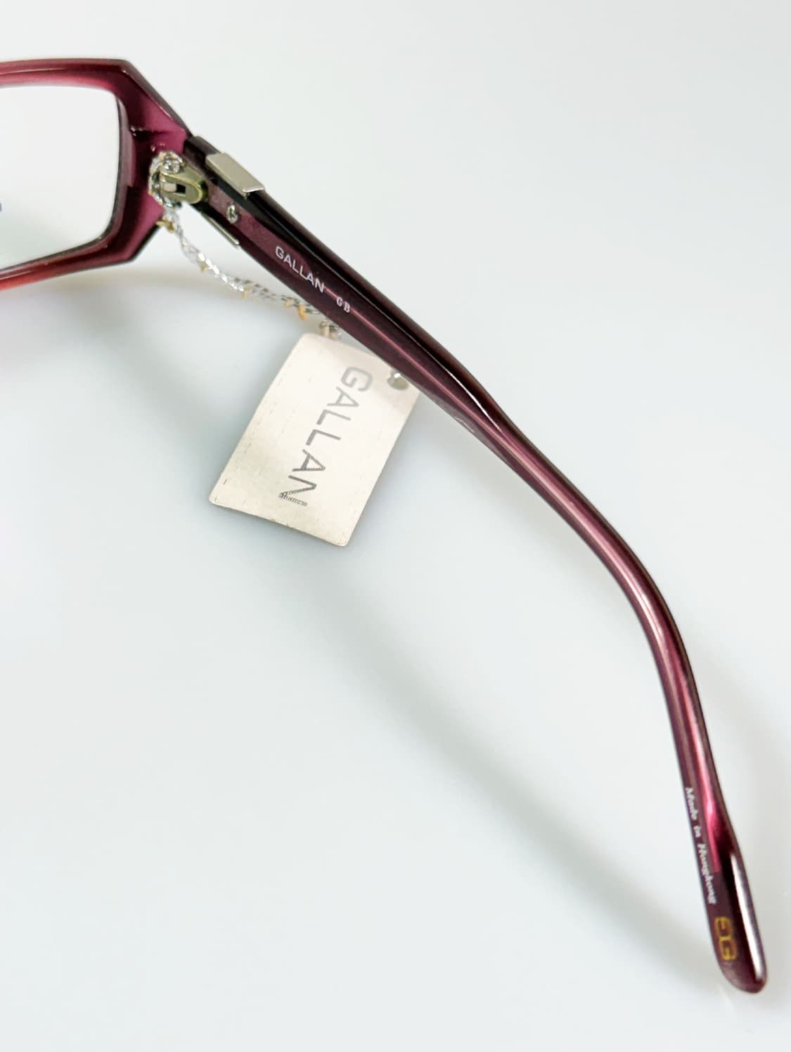 GALLAN 블랙 투톤 스퀘어 뿔테 프레임 빈티지 안경 상품이미지6