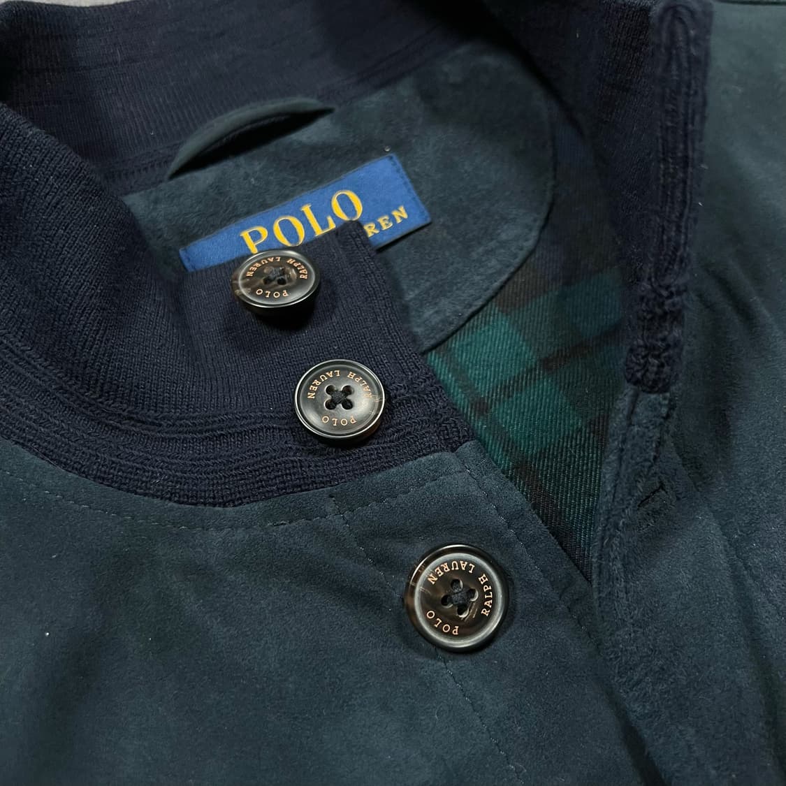 폴로 염소 스웨이드 A1 블루종 레더 자켓 상품이미지4