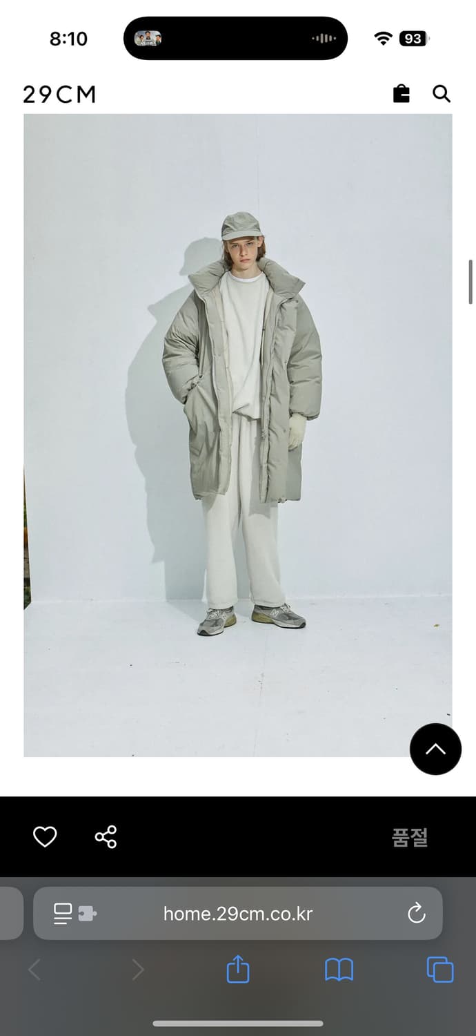 토마스모어 퀼팅 몬스터 파카 그레이 베이지 상품이미지2