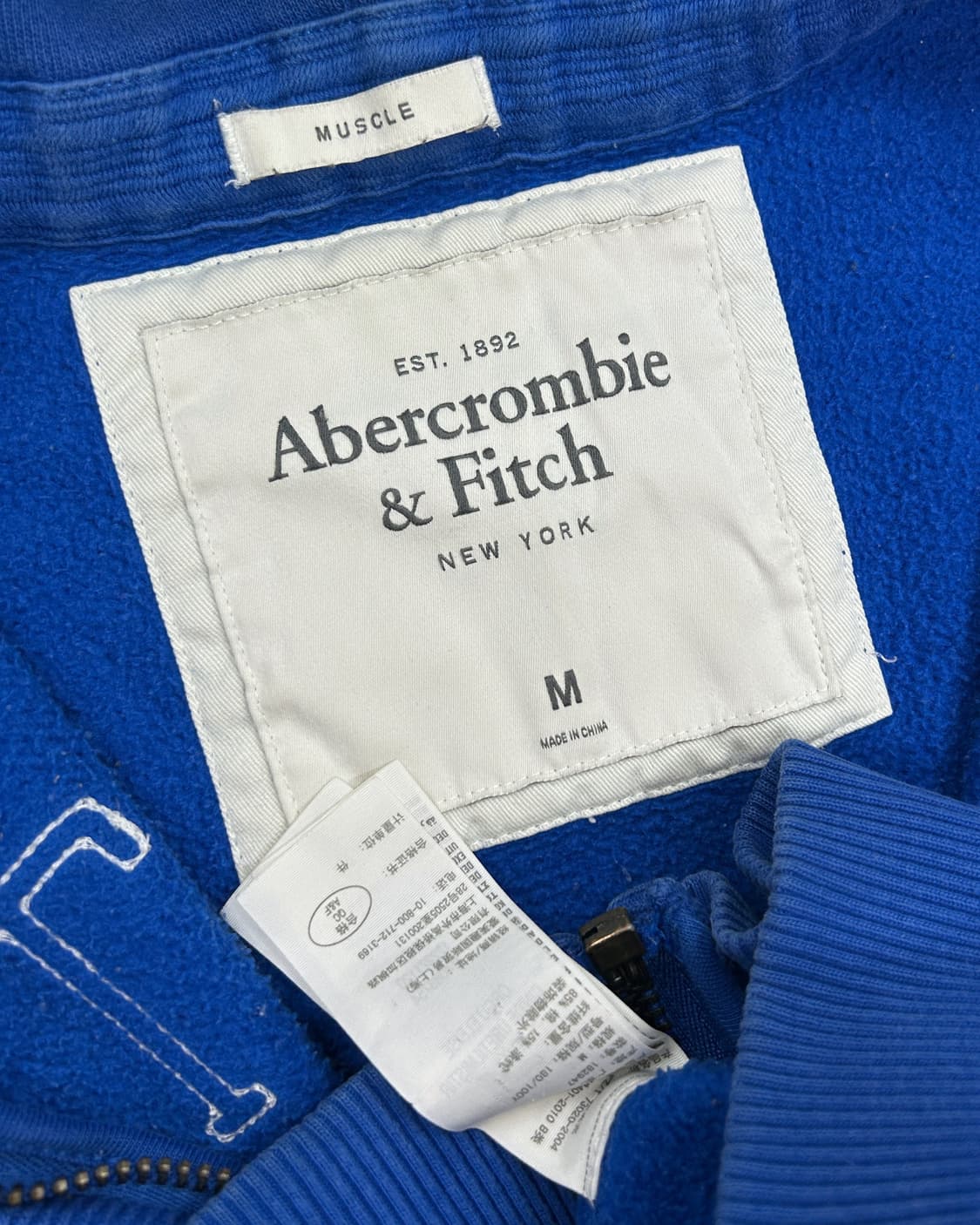 아베크롬비 FITCH 패치 로고 후드집업 상품이미지3