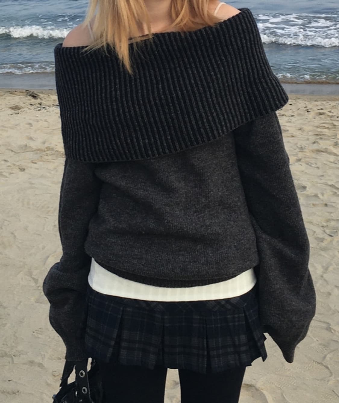 Treemingbird 오픈숄더 니트 상품이미지1