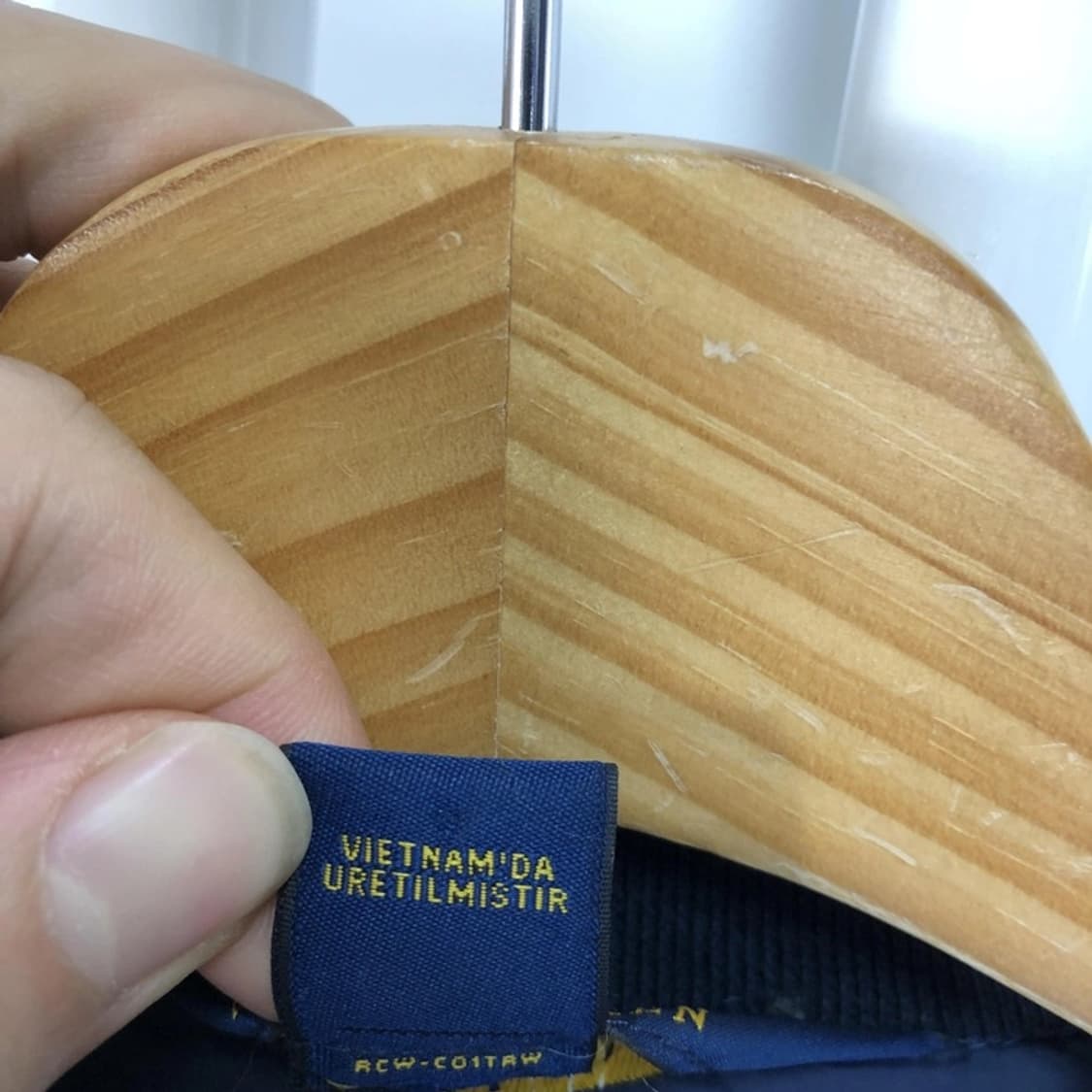 폴로 정품 퀼팅 경량자켓 네이비 톤온톤로고 상품이미지6