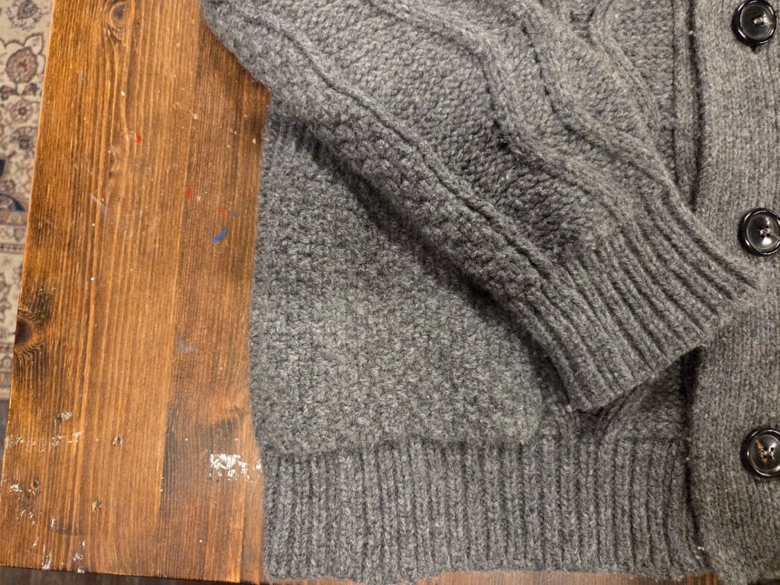 마리오 그리포니 케이블 카디건 상품이미지5