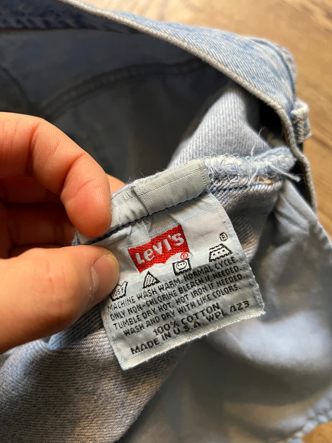 [38]90's 리바이스 501 Made in USA 데님 팬츠 S11 상품이미지9