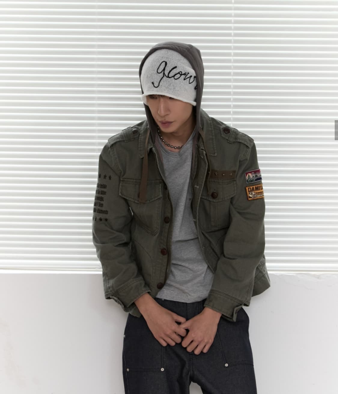 빈티지 워시드 후드 자켓 상품이미지1