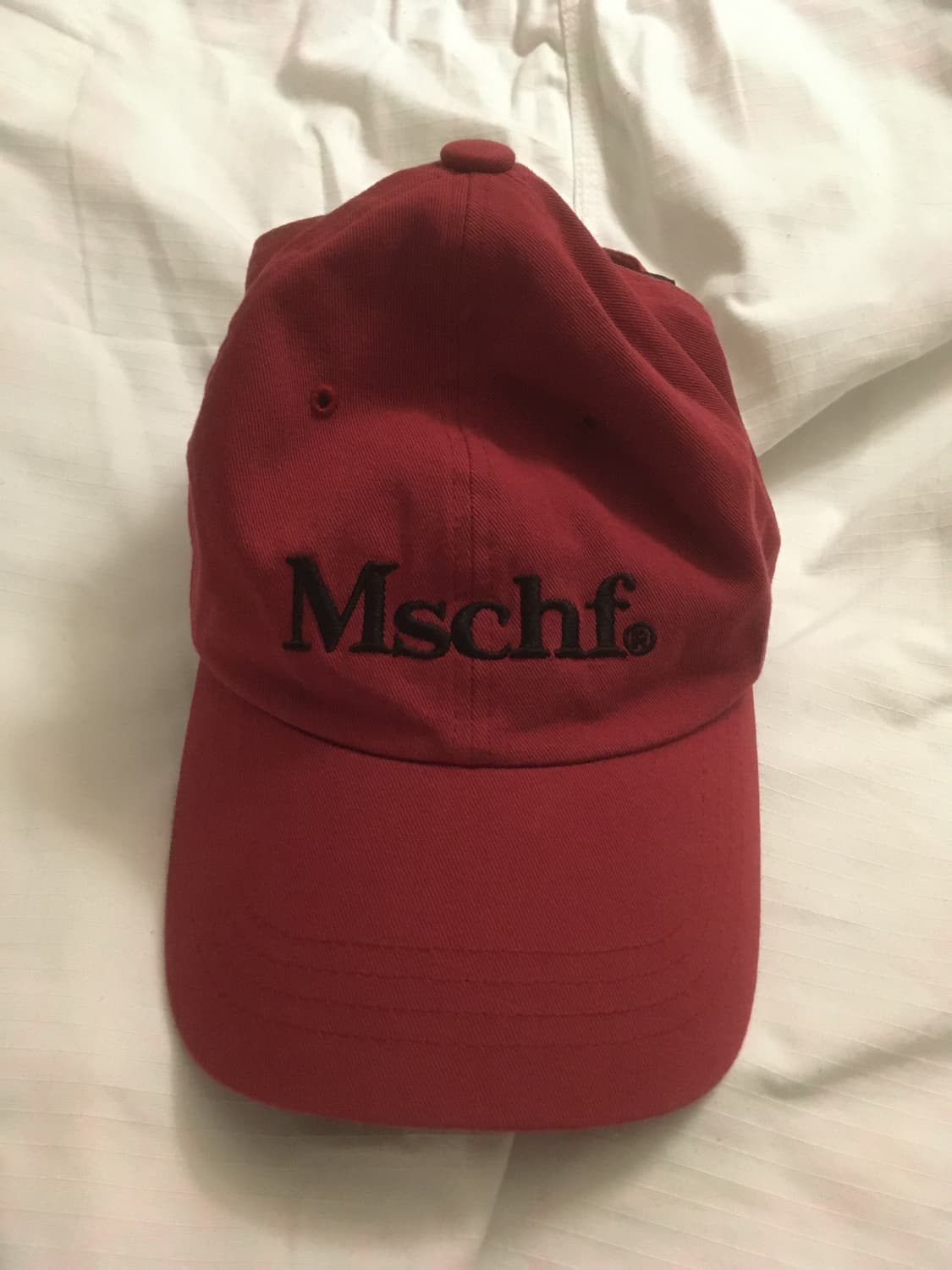 미스치프 자수 로고 볼캡 상품이미지1