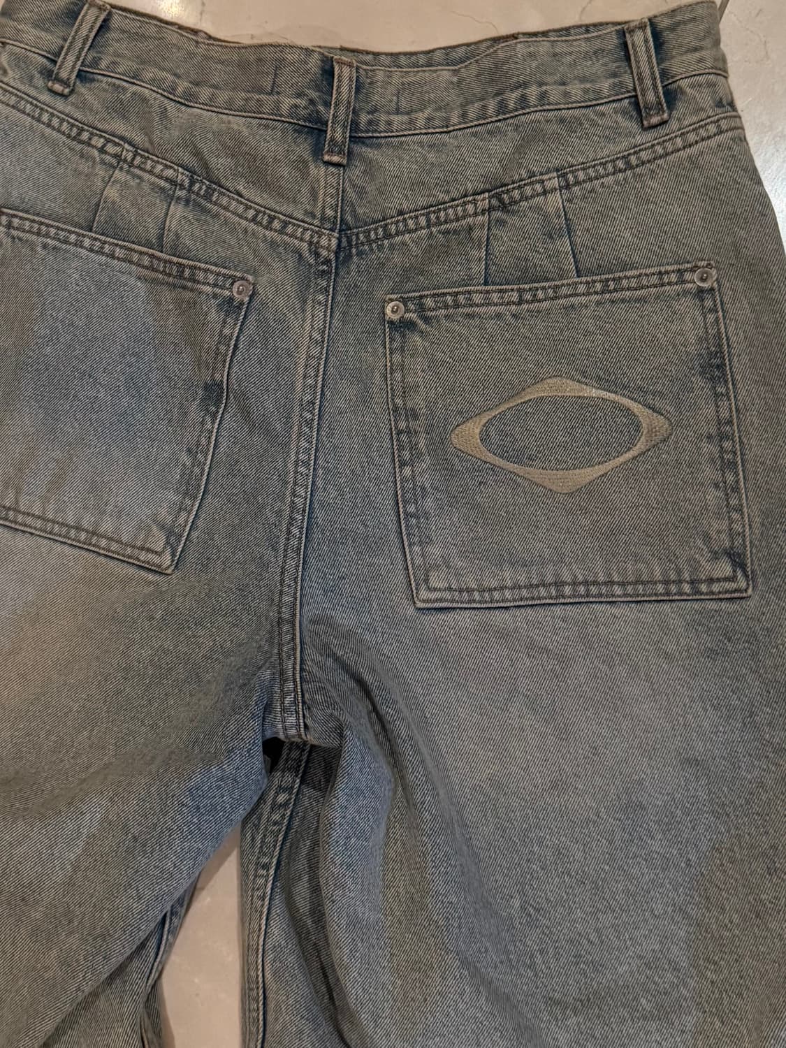 미스치프 데님 버뮤다 팬츠 라이트 블루 상품이미지3