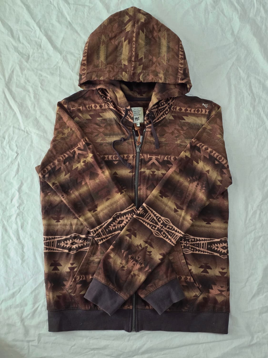 Thursday Island 에스닉 패턴 후드 집업 상품이미지1