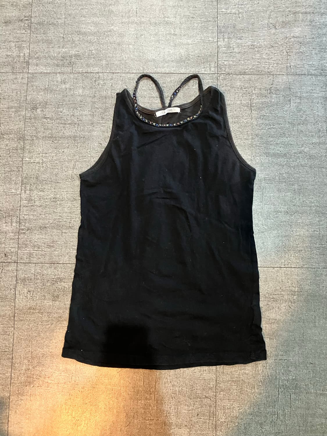 일본빈티지 Heartmarket 핀터깔y2k 하구미모리걸 슬리브리스나시 상품이미지1