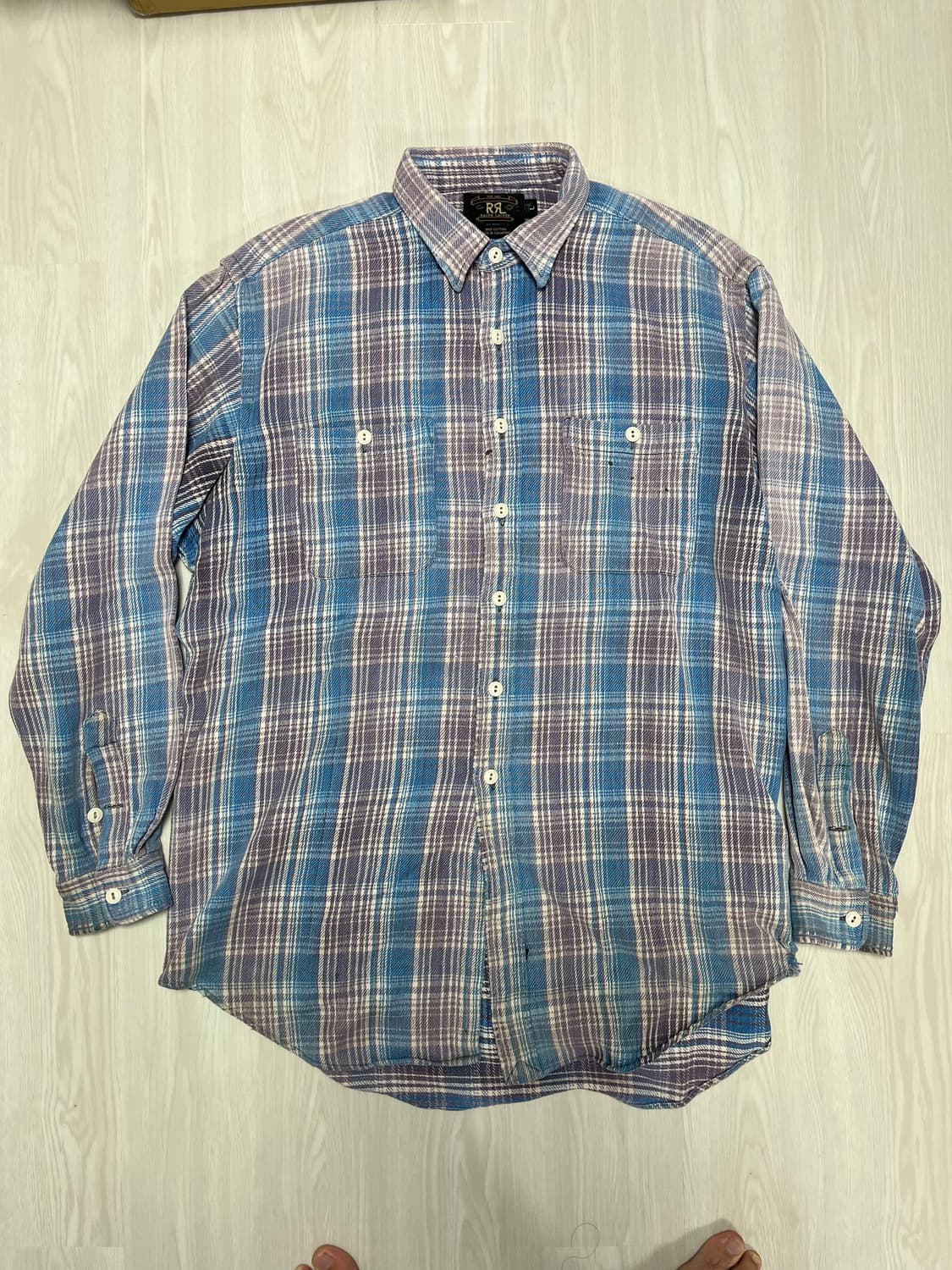 rrl 더블알엘 체크 플란넬 셔츠 L 상품이미지1