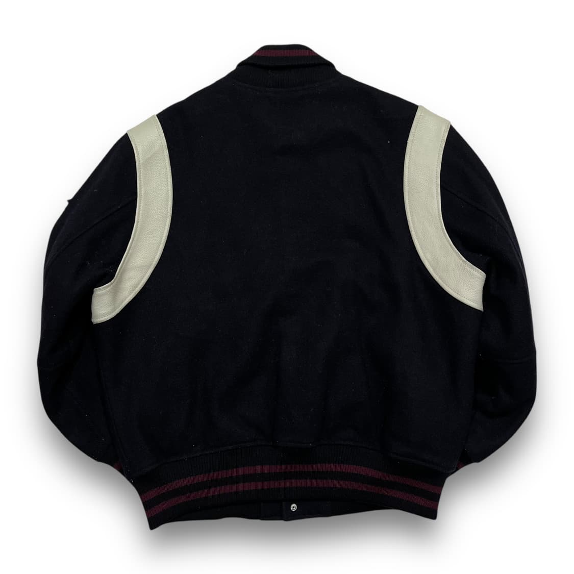 맥그리거 Blouson 패치워크 울 가죽 바시티 상품이미지4