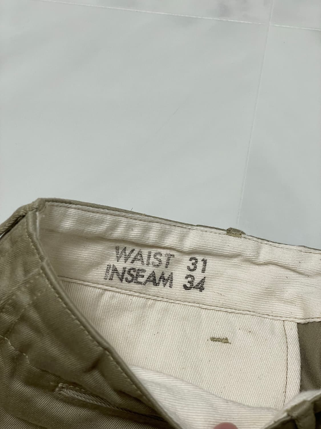 [31]버즈릭슨 오리지널 스펙 치노팬츠 카키컬러 상품이미지2