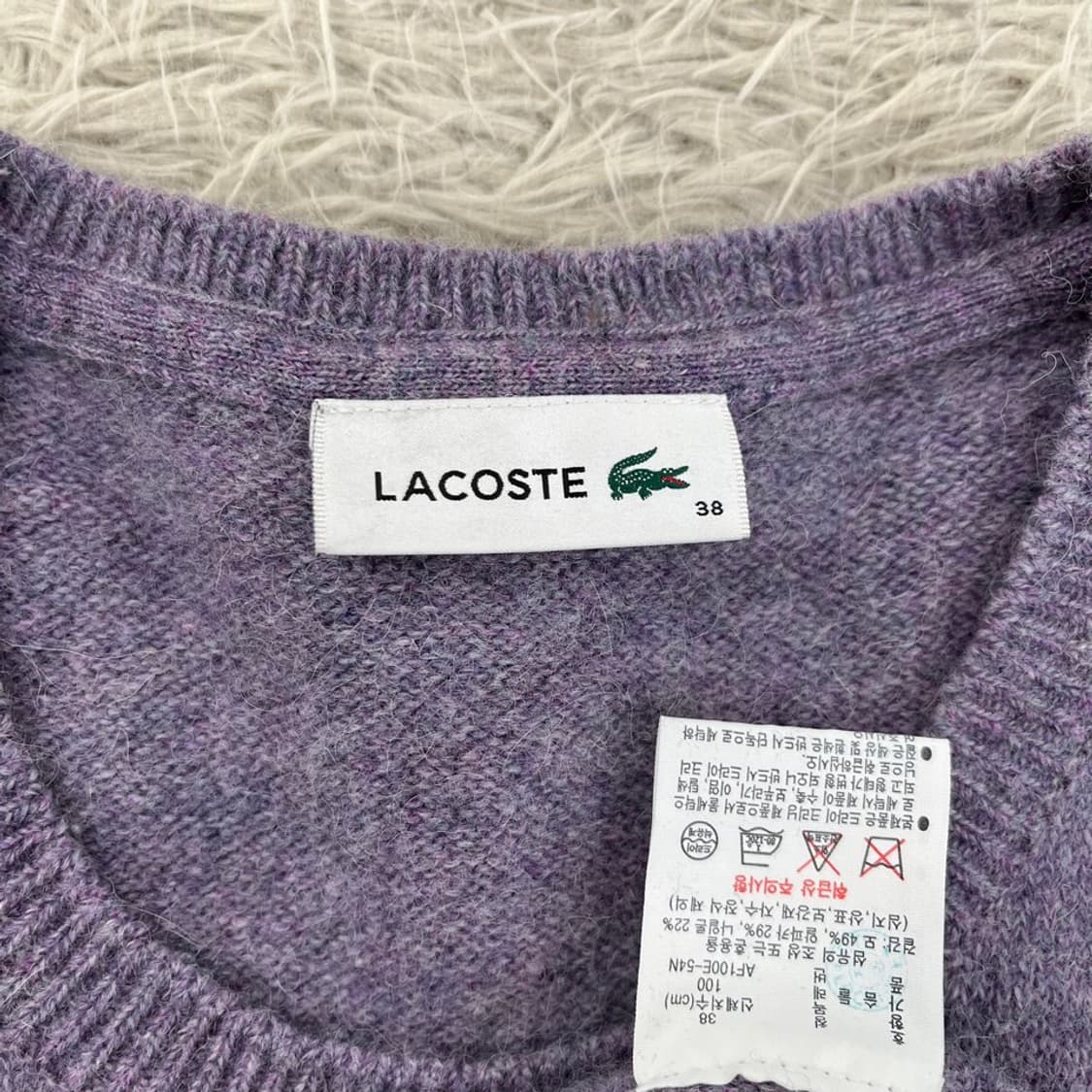 라코스테 니트 반팔 티셔츠/알파카/#3607 상품이미지7