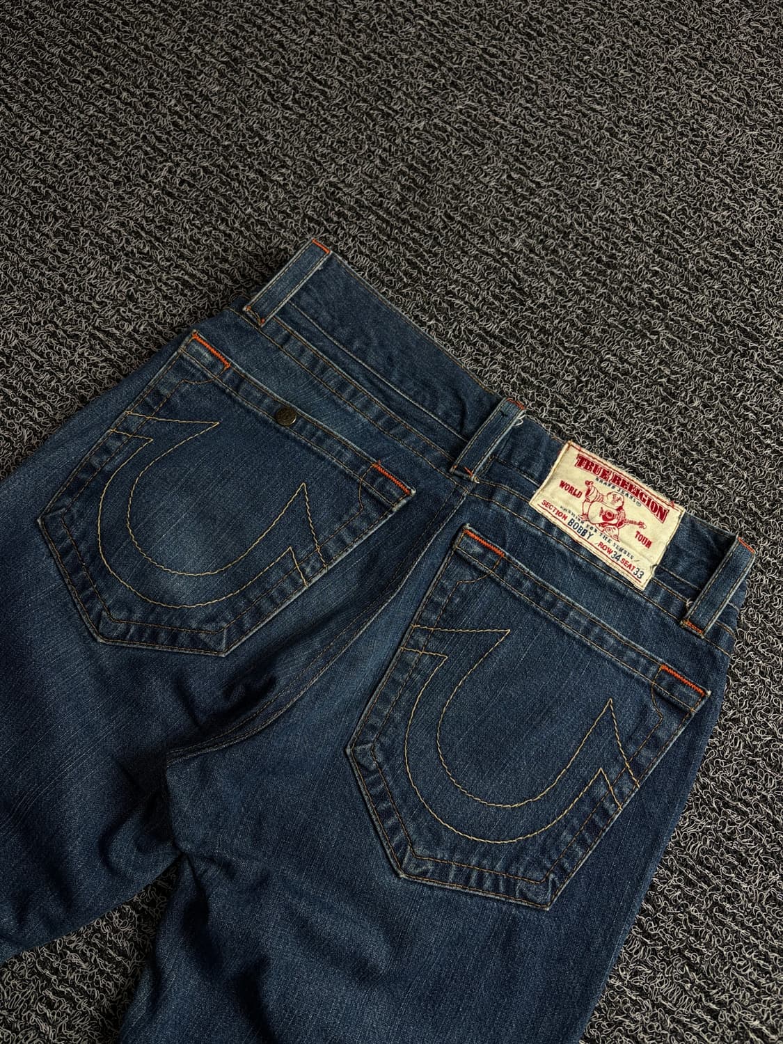 00s 트루릴리젼 y2k 빈티지 바비 워싱 와이드 데님 팬츠 1728 상품이미지4