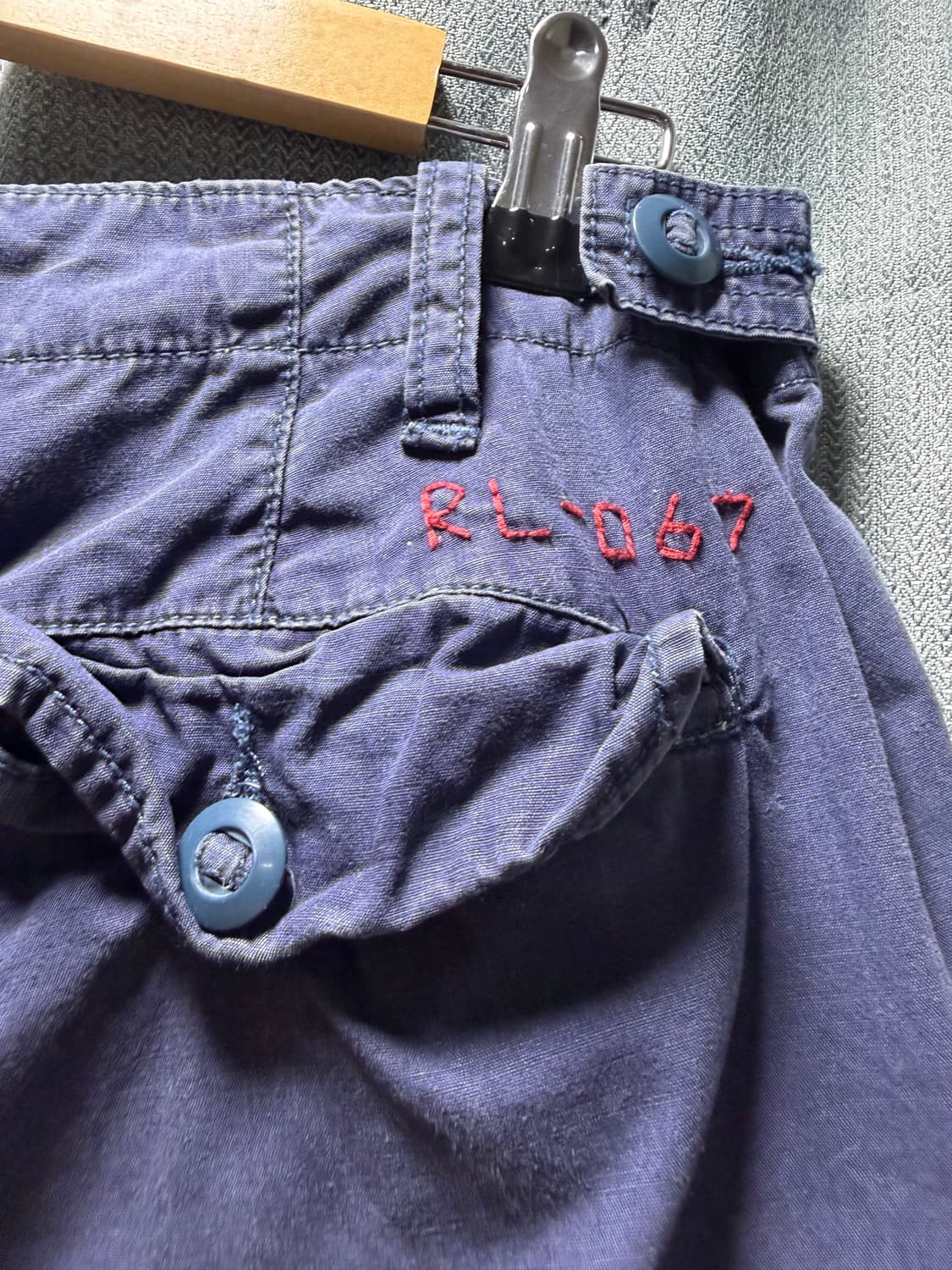 폴로 랄프 로렌 빈티지 카고 팬츠 네이비 - 32 상품이미지4