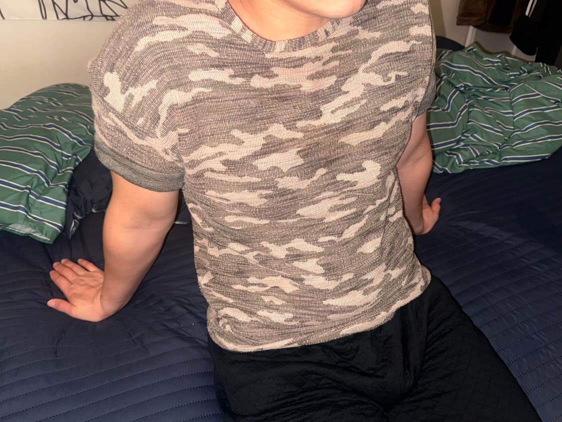 ZARA MAN 카모 반팔티 상품이미지1