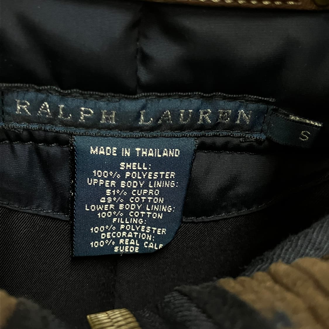 폴로 랄프로렌 네이비 퀄팅 패디드 점퍼 S 상품이미지3