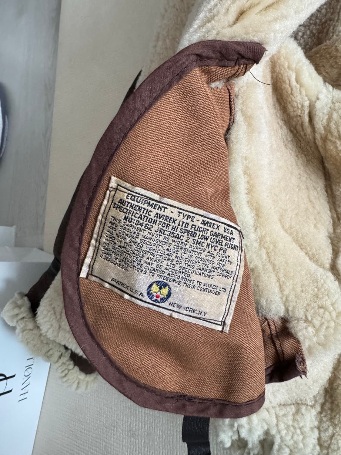 아비렉스 B3 무스탕 상품이미지6