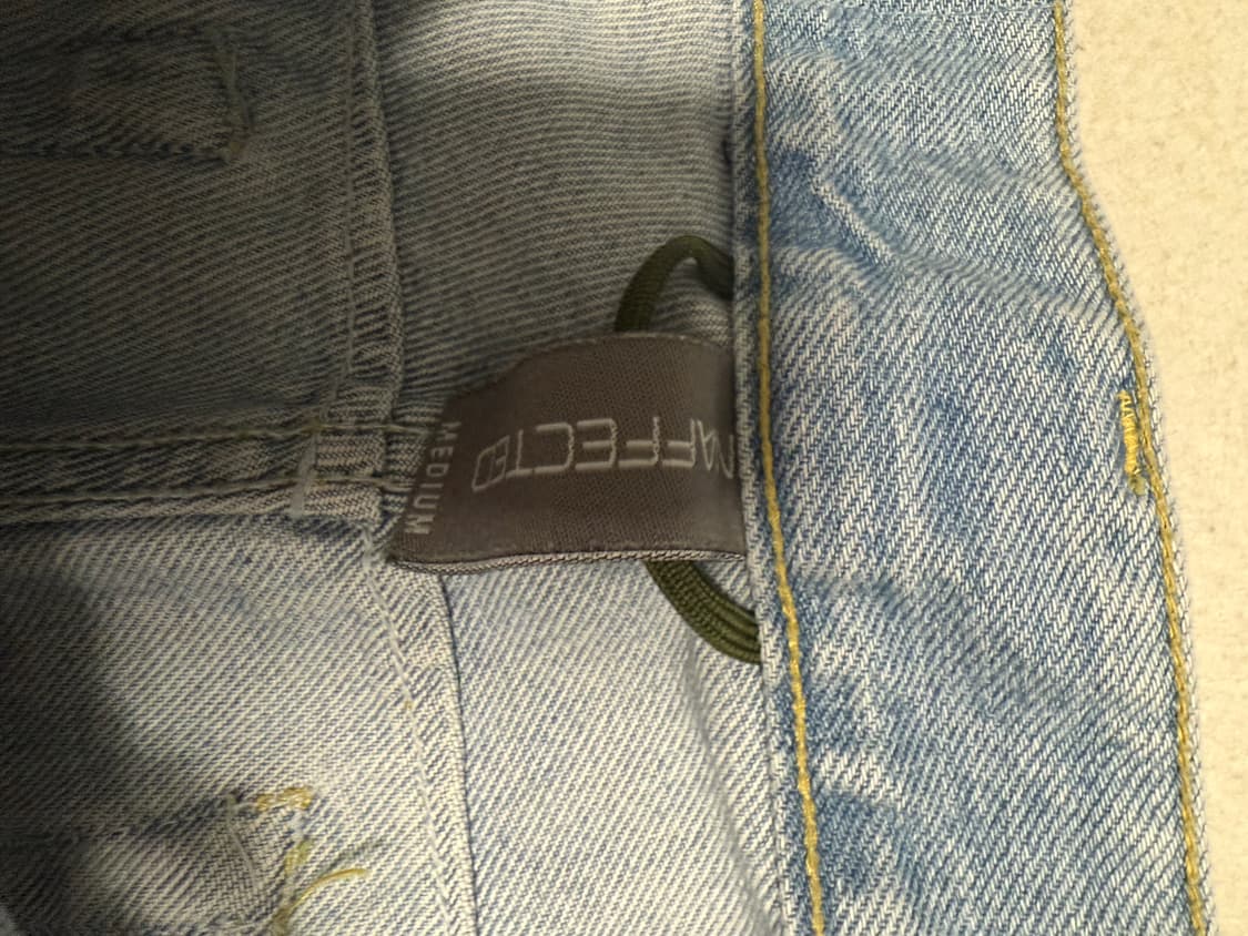 언어팩티드 연청 와이드팬츠 32사이즈 상품이미지2