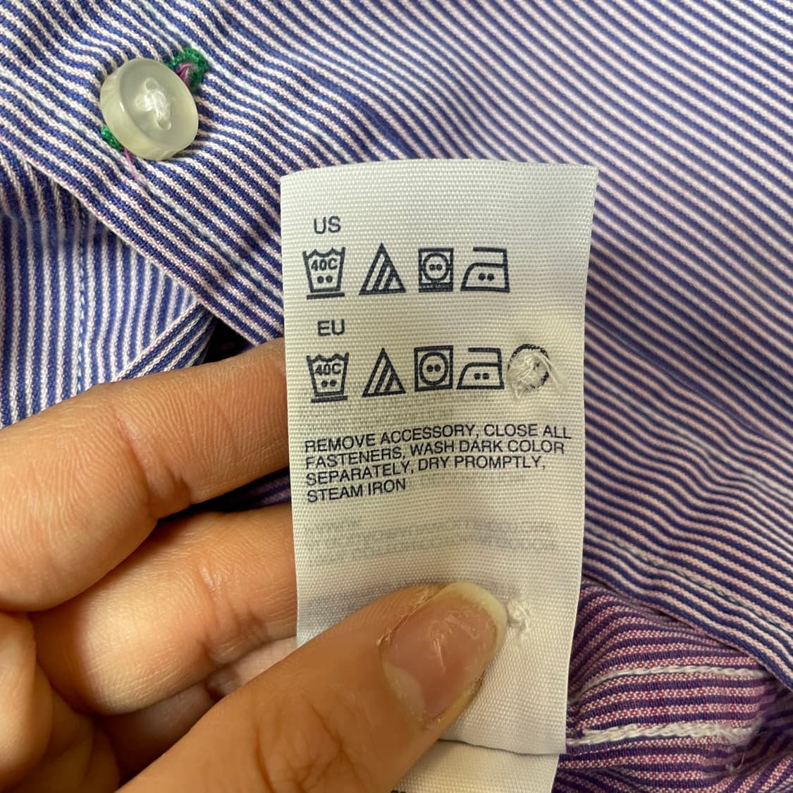 타미힐피거 스트라이프 원포켓 커스텀핏 긴팔 셔츠 M 상품이미지6