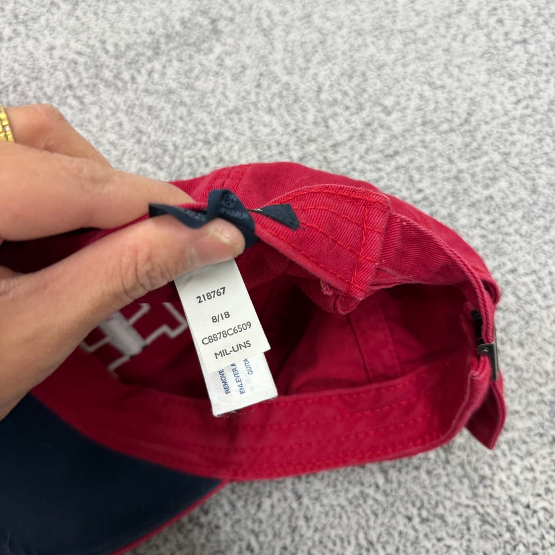 F 타미힐피거 빅로고 볼캡 0130H2 상품이미지5