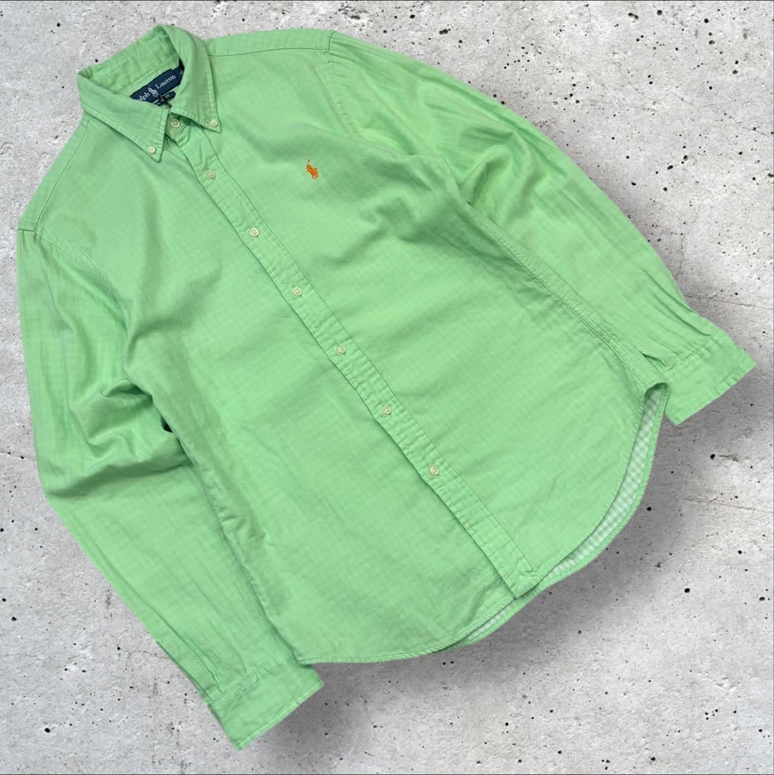 [M] 폴로 랄프로렌 긴팔 셔츠 연두색 C31 상품이미지1