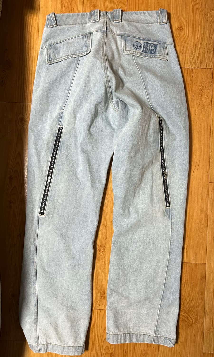 [M] 플라스틱프로덕트 MPa 웨이브 지퍼 팬츠 스틸블루 상품이미지5