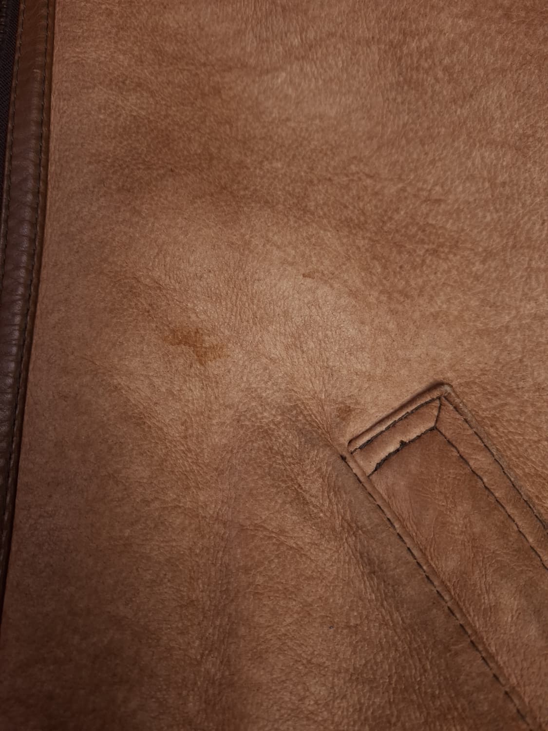 90's 국내산 미공군 B-3 TYPE 천연가죽 항공 폭격기 무스탕 상품이미지4