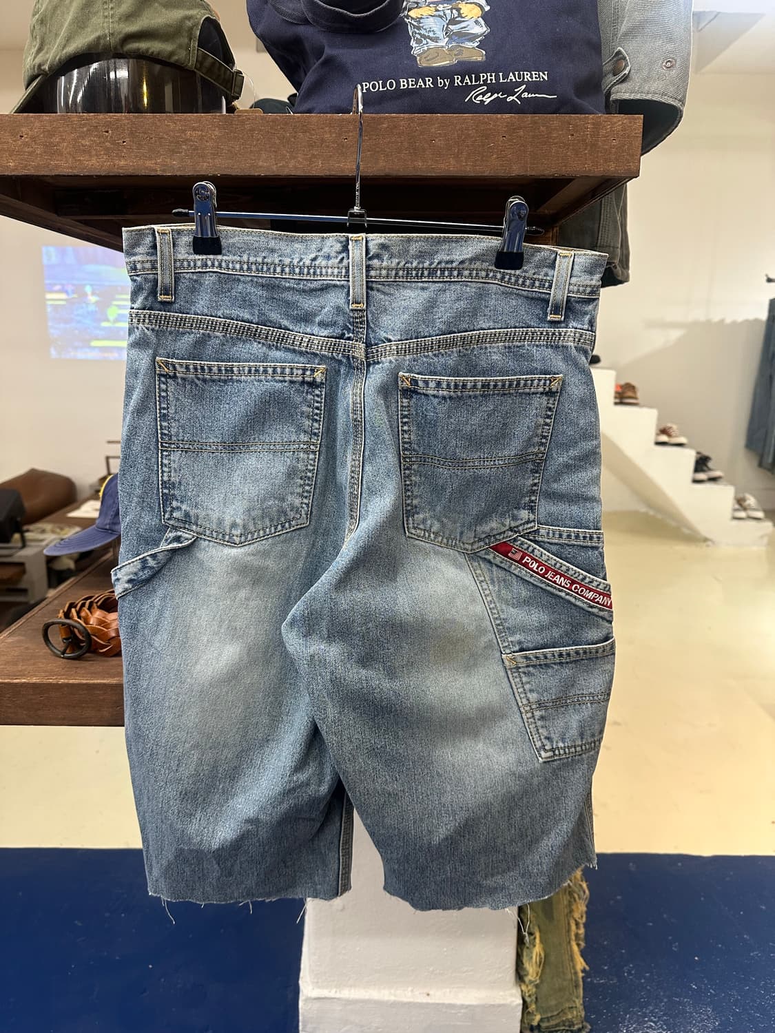 폴로 진스컴퍼니 컷오프 데님 반바지 상품이미지3