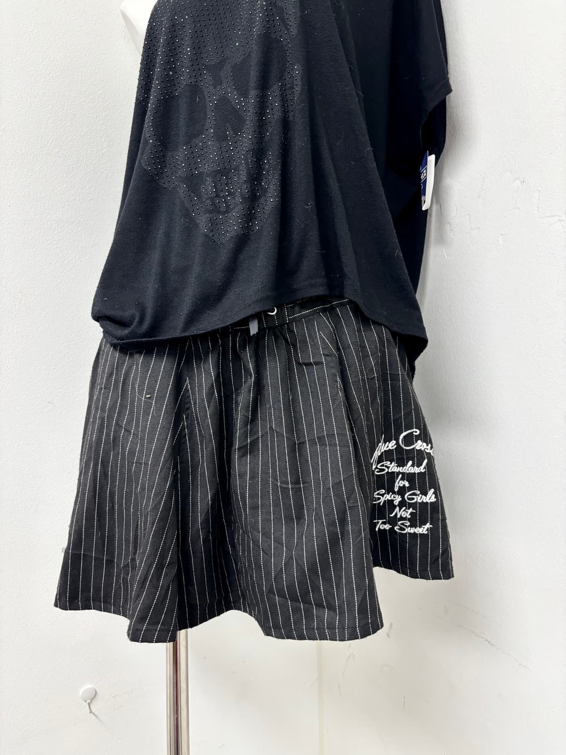 “Vintage” Stripe Lace Detail Skirts 상품이미지5