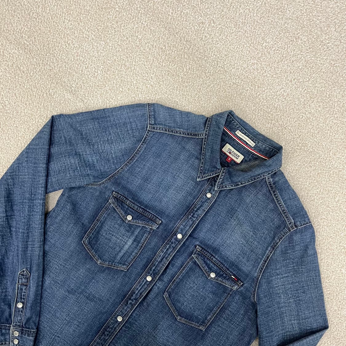 [S] 타미힐피거 웨스턴 데님 셔츠 청남방 3918 상품이미지4