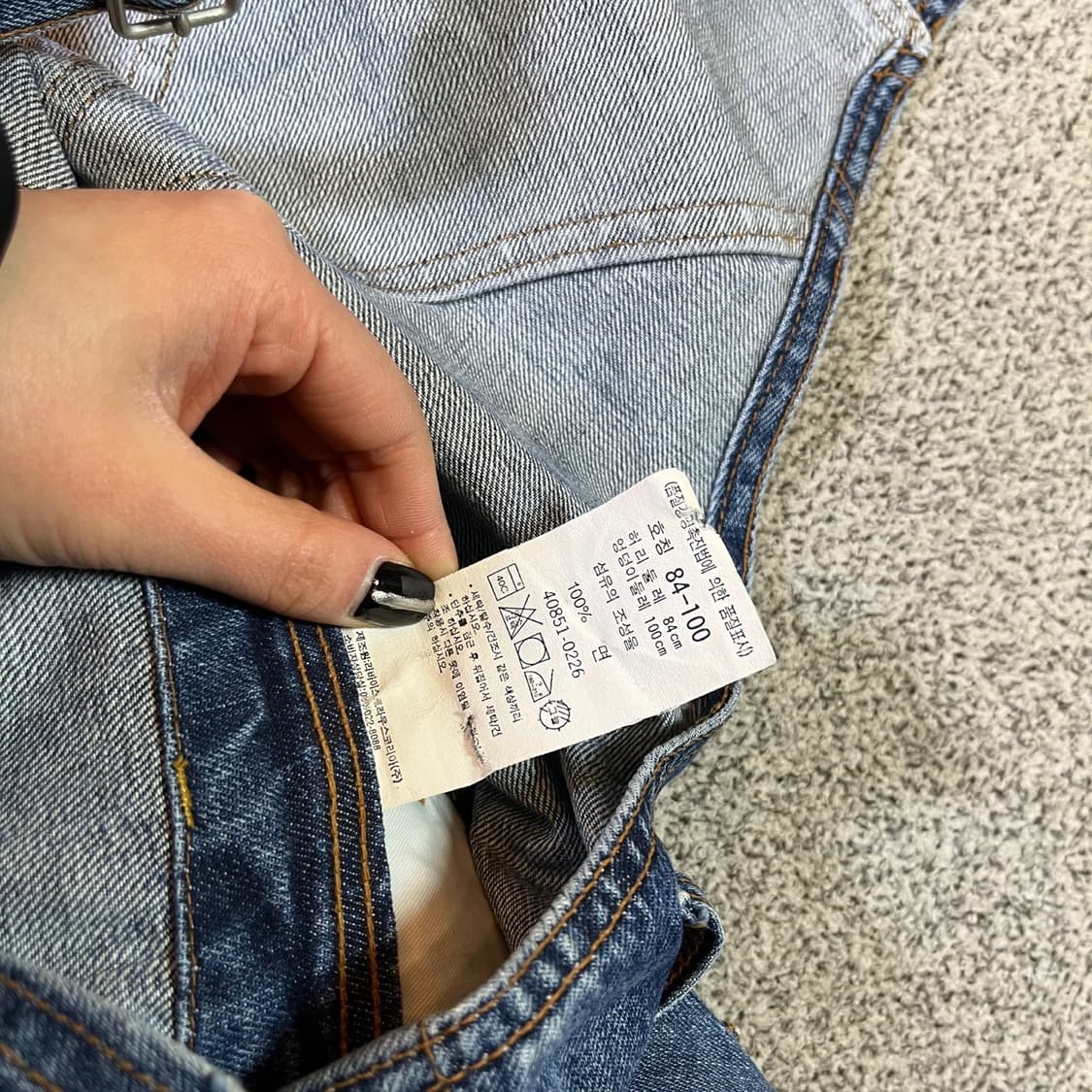 리바이스 카펜터 데님 오버롤 상품이미지7