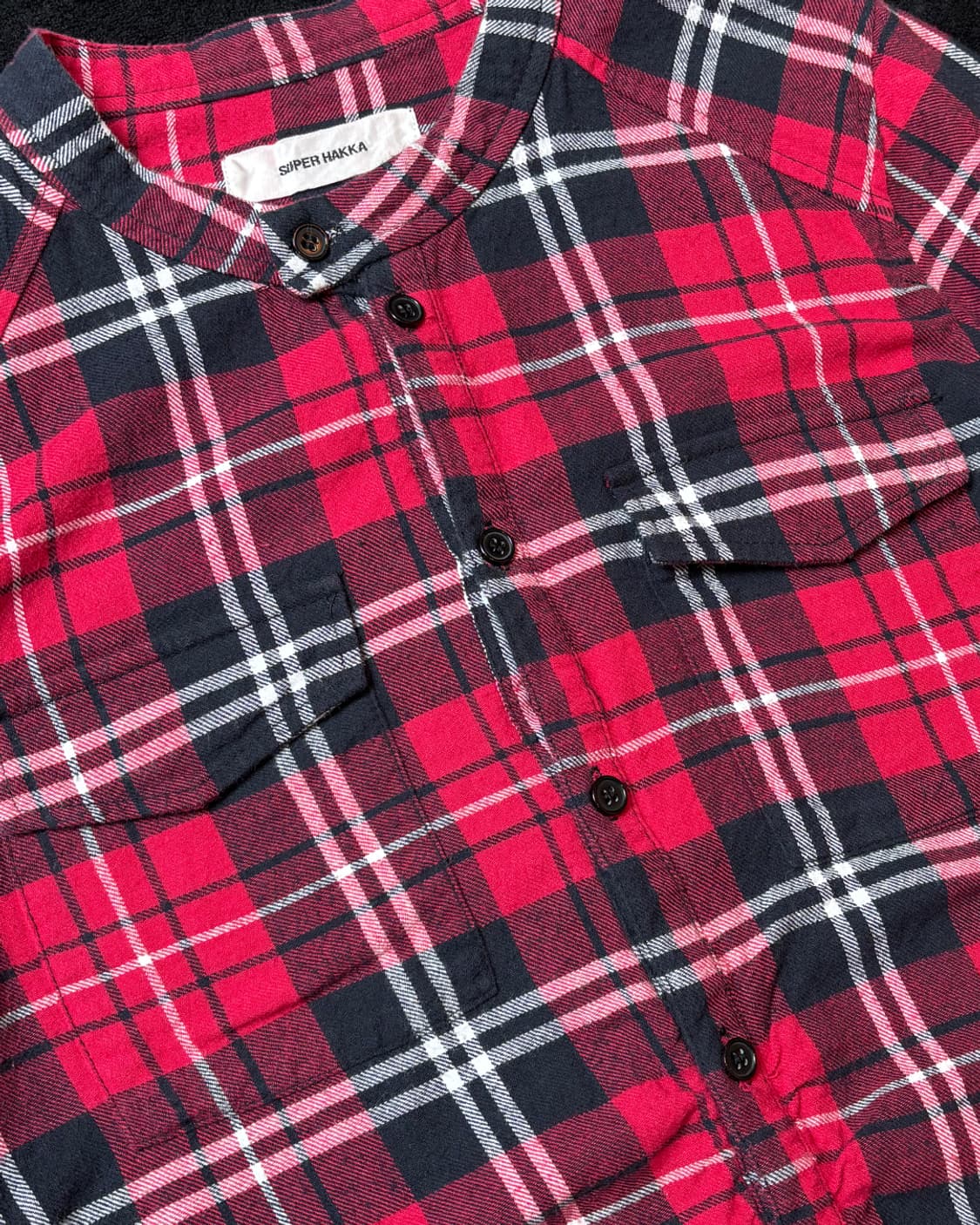 일본빈티지 SUPER HAKKA 체크 셔츠 상품이미지3