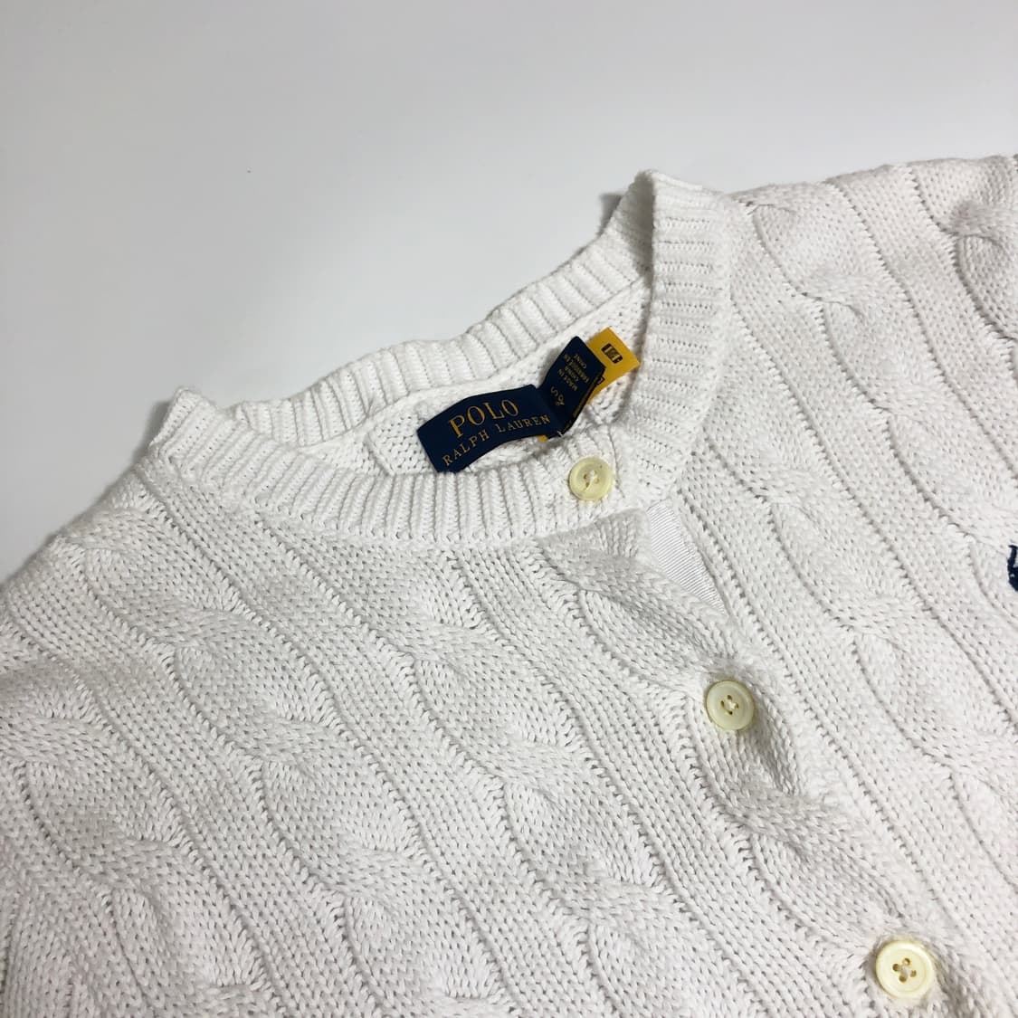 폴로 랄프로렌 케이블 니트 가디건 s 상품이미지3