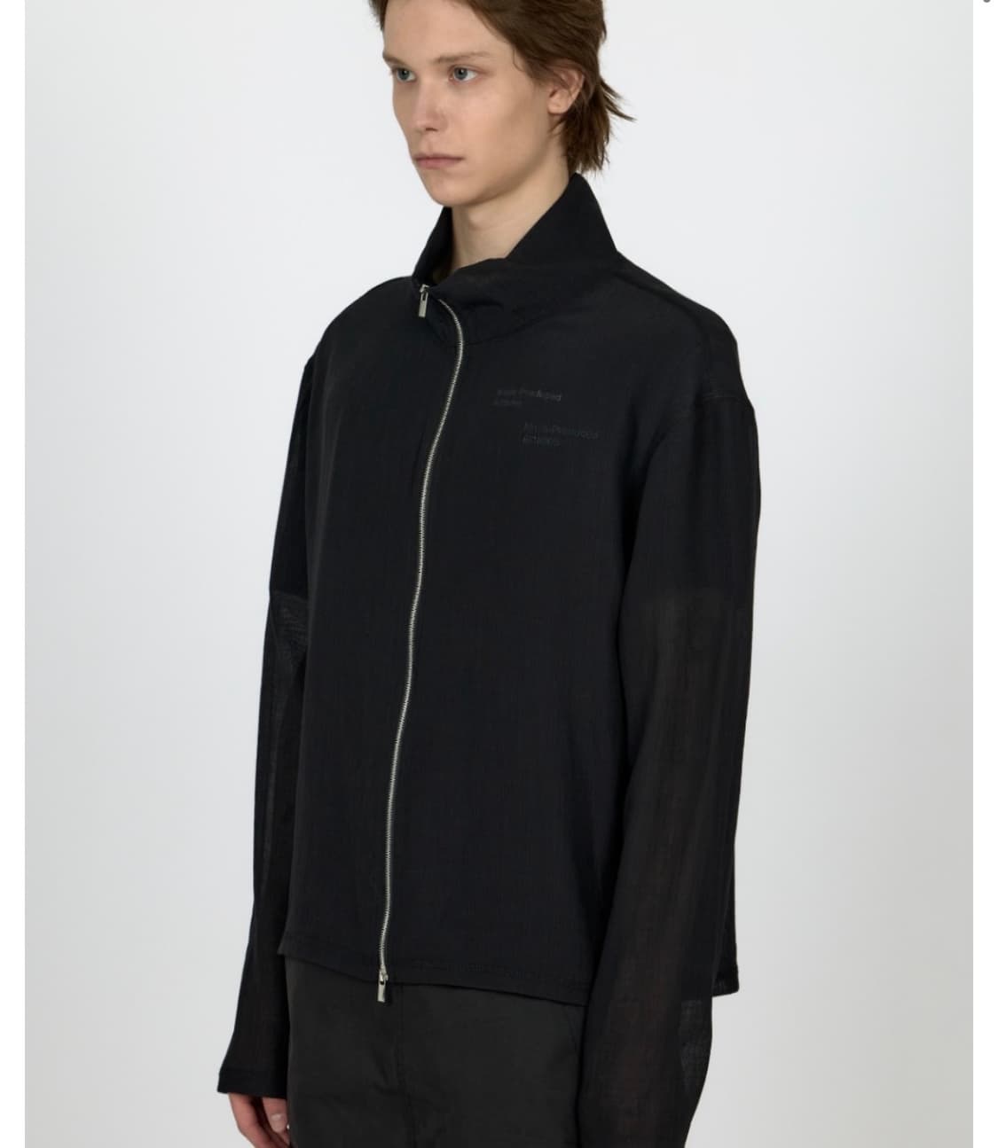MPa VEIL CREPE ZIP JACKET (BLACK) 상품이미지1