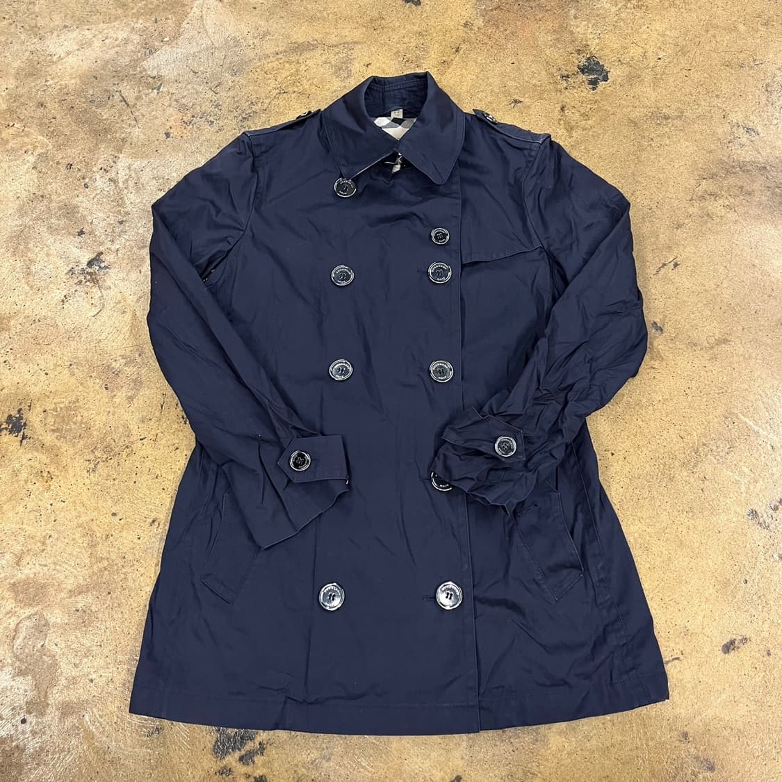 [정품] 버버리 네이비 트렌치코트 b19 상품이미지2